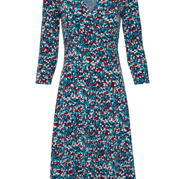 Leota Perfect Faux Wrap Dress “calico” - Picture 2 of 6